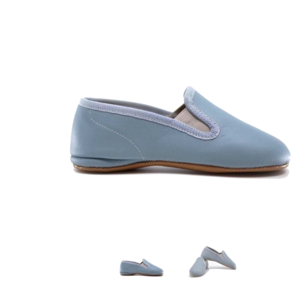Pepe brand slip  leather shoe size 23 light blue